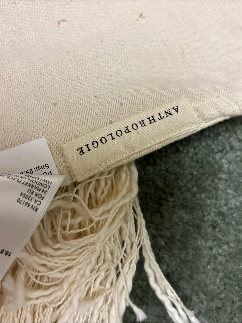 Great condition Anthropologie Helene Wall Hanging  19.5” H 19” W